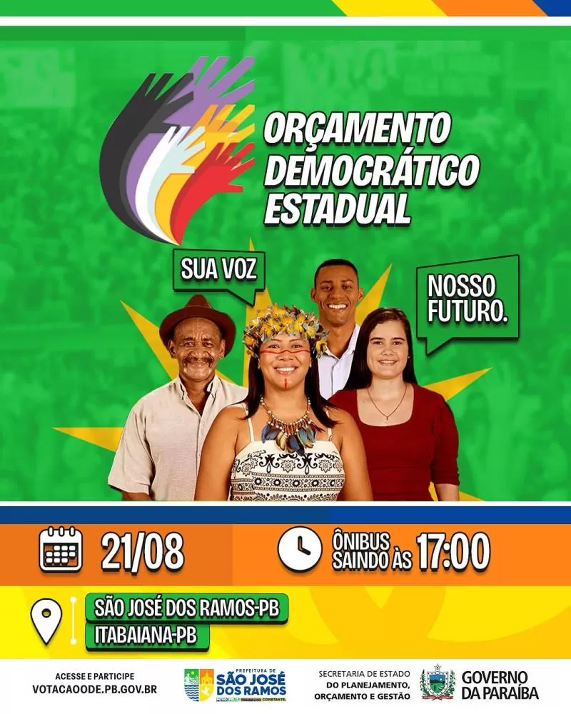 São José dos Ramos define prioridades para o Orçamento Democrático Estadual 2025