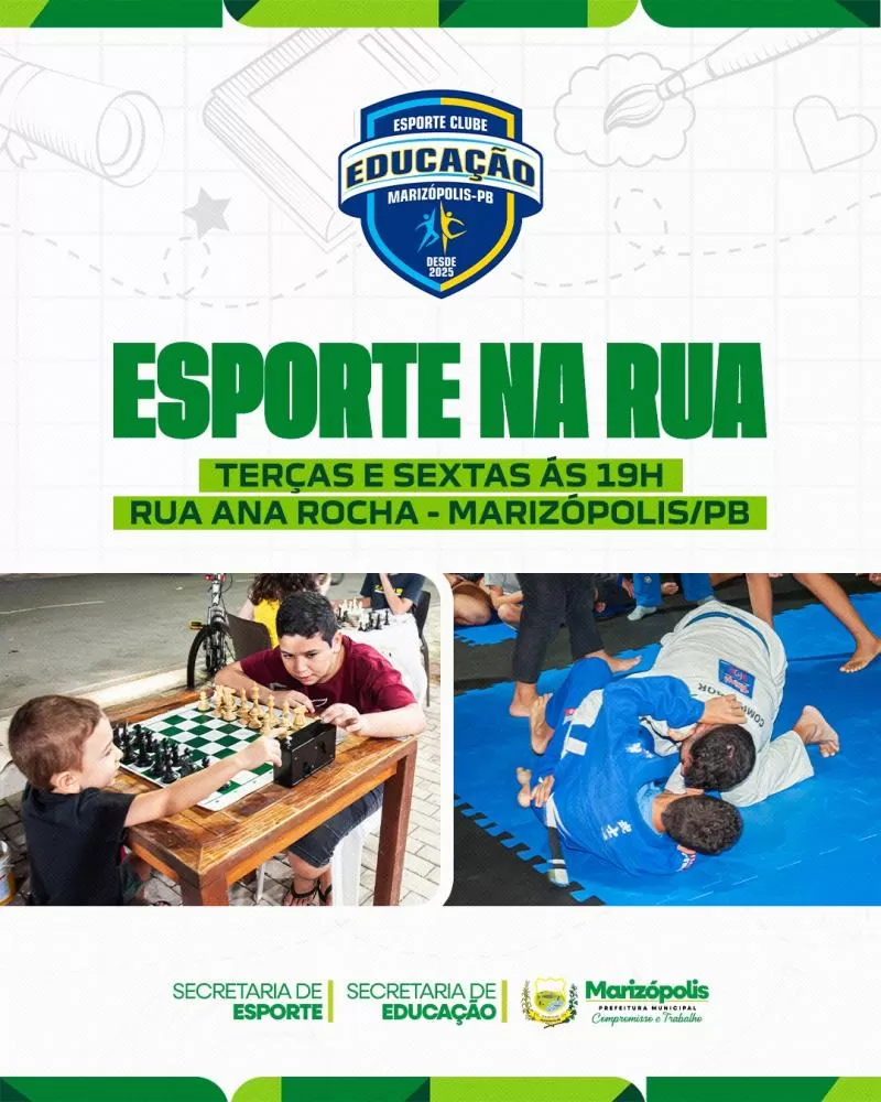 Marizópolis lança projeto “Esporte na Rua” para alunos da rede municipal