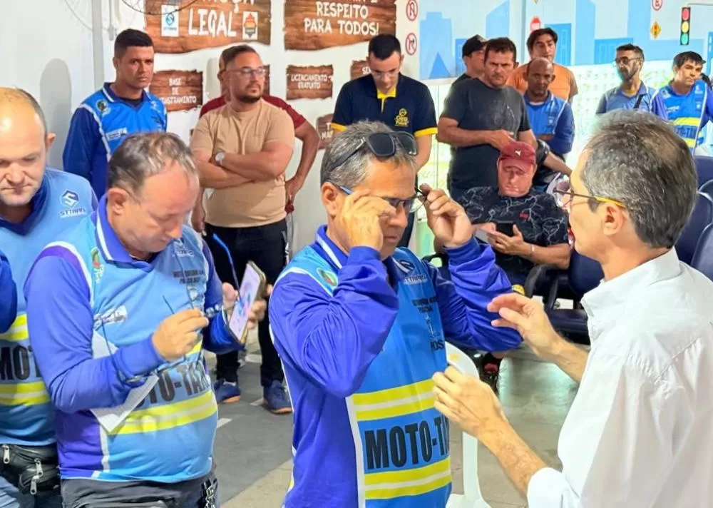 Prefeitura de Patos amplia Projeto Novos Olhares para mototaxistas e taxistas