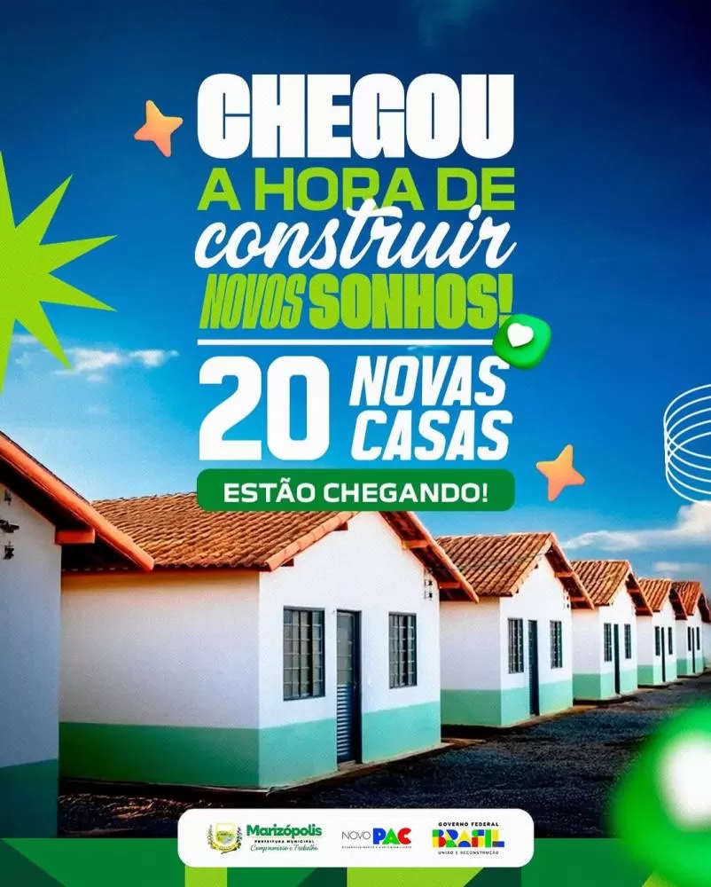 Marizópolis recebe 20 novas casas e promove mais dignidade às famílias