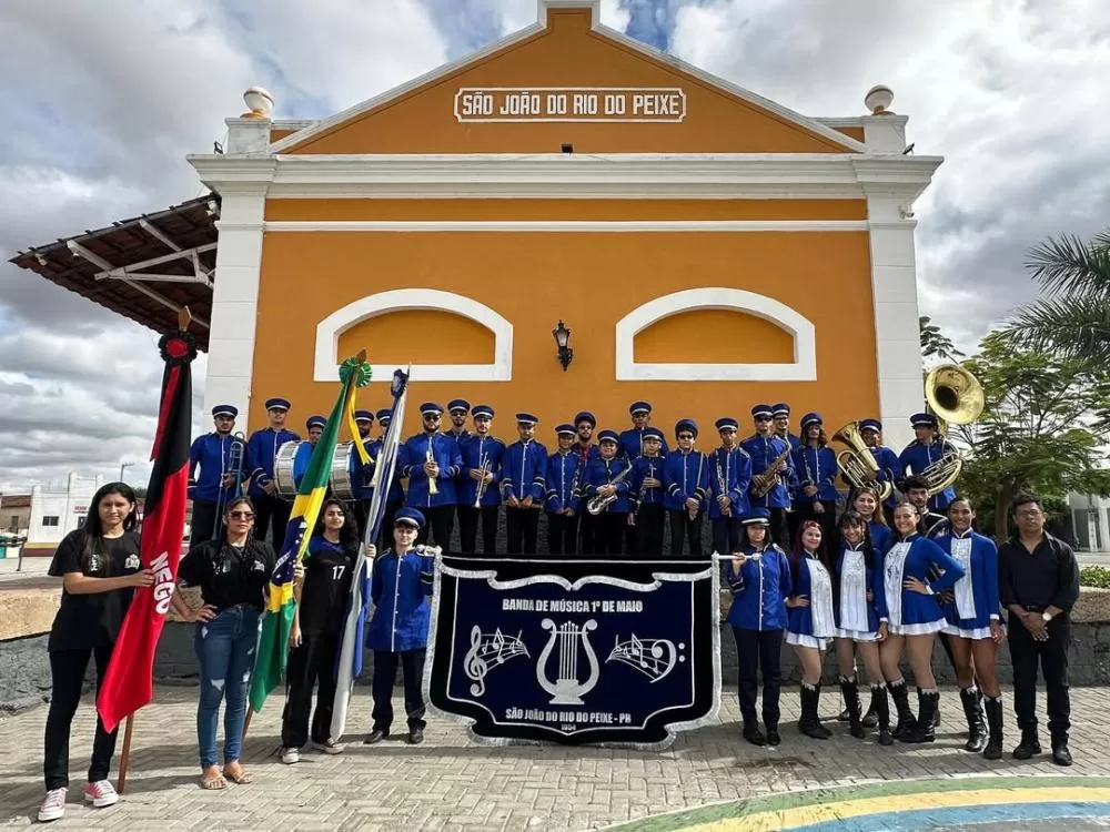 São João do Rio do Peixe abre a Semana da Pátria com show da Banda de Música 1º de Maio
