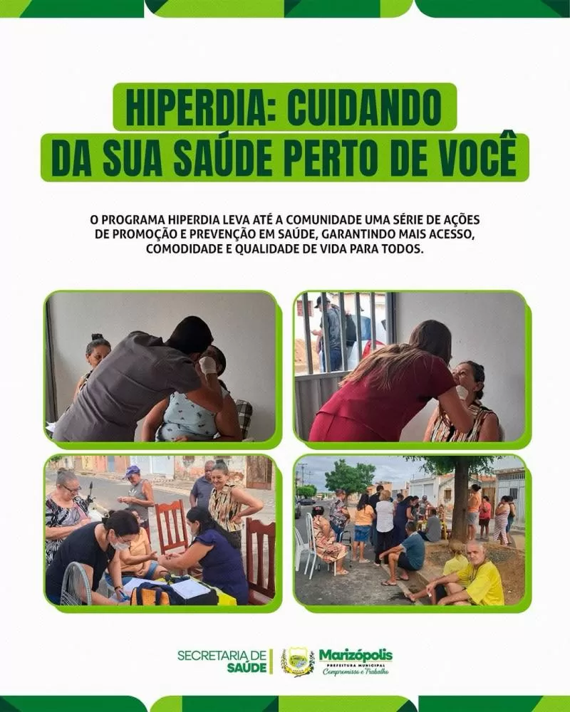 Marizópolis realiza ações do programa HIPERDIA levando saúde e prevenção até a comunidade