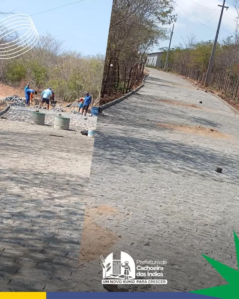 Prefeitura de Cachoeira dos Índios realiza pavimentação no trecho Baixa Grande–Cruzeiro