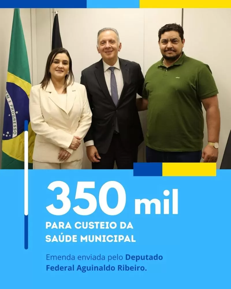 Prefeitura de Zabelê garante R$ 350 mil para a saúde municipal com emenda federal