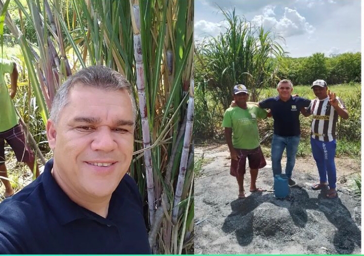 Prefeito de Diamante visita comunidades beneficiadas com perfuração de poços no município