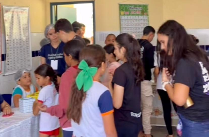 Prefeitura de Passagem promove atividades práticas sobre sistema monetário na Instituição Maria Bernadete