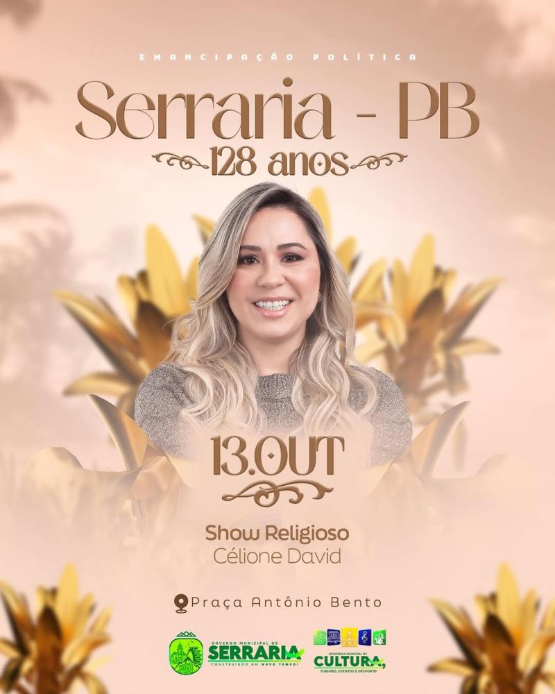 Serraria celebra 128 anos com noite de fé e gratidão
