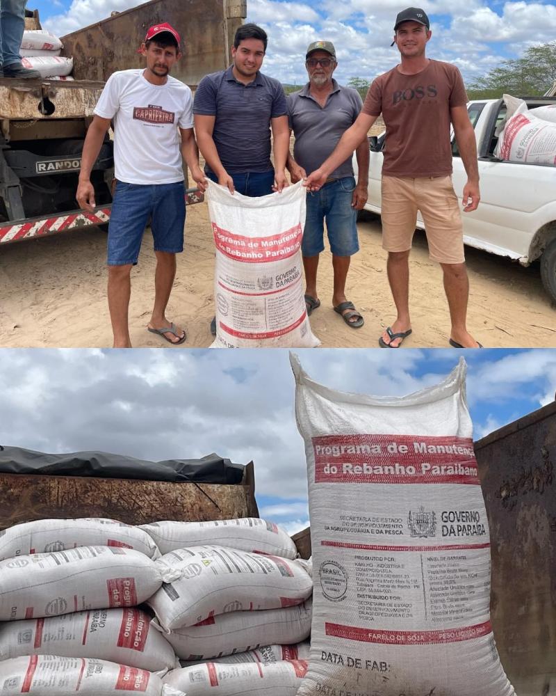 Prefeitura de Barra de Santa Rosa realiza entrega de ração com desconto para produtores rurais