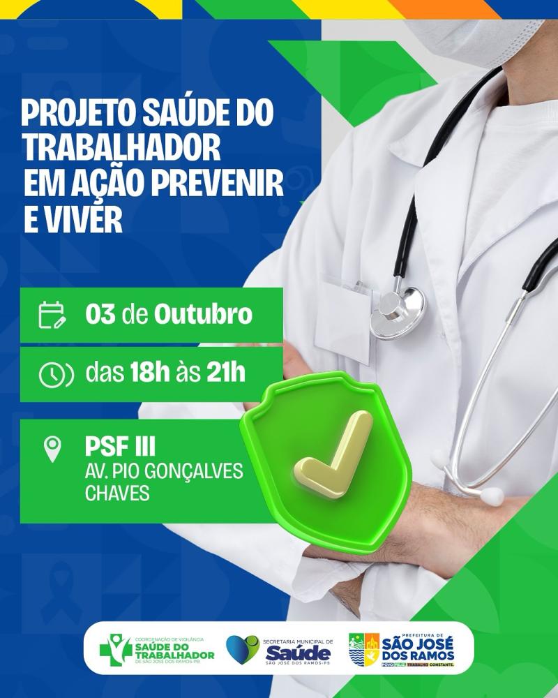 São José dos Ramos promove ação especial de saúde voltada aos trabalhadores com atendimento noturno