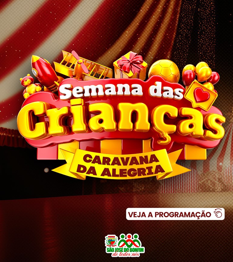 Caravana da Alegria vai colorir São José do Bonfim na Semana das Crianças 