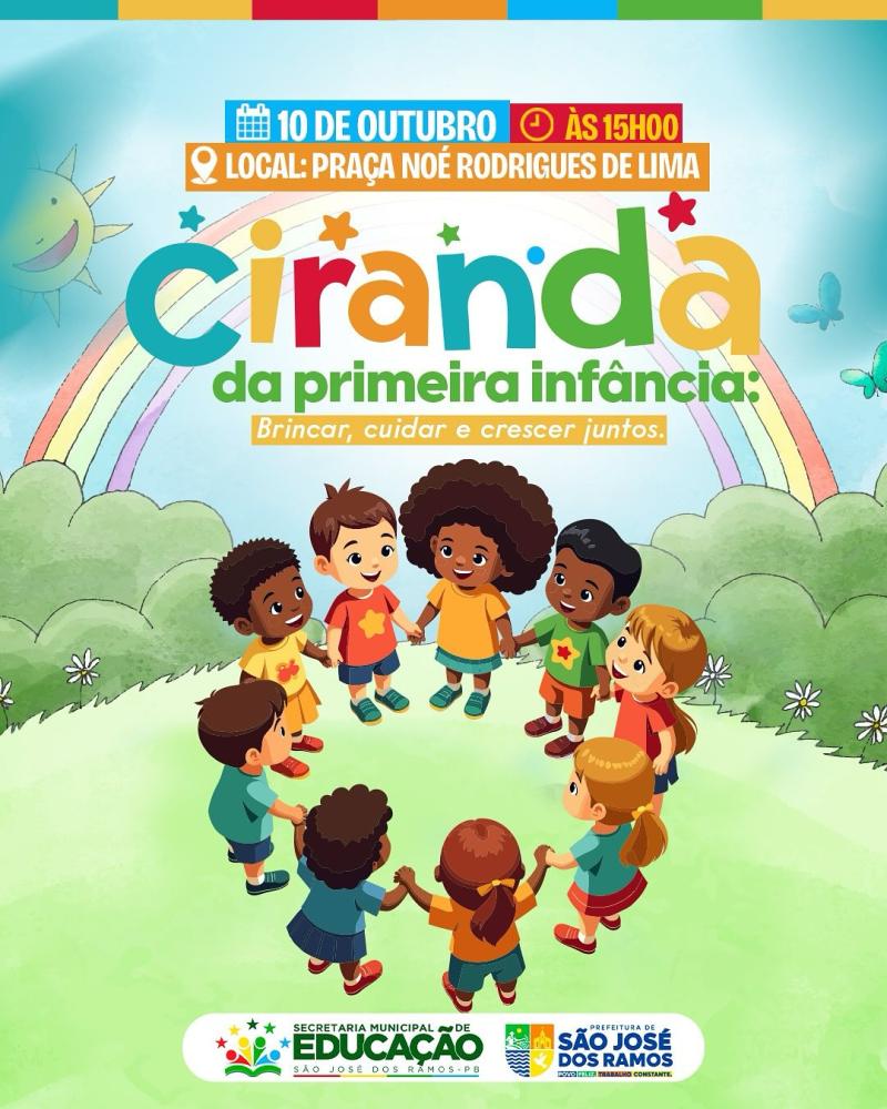 Prefeitura de São José dos Ramos realiza Ciranda da Primeira Infância nesta sexta(10)