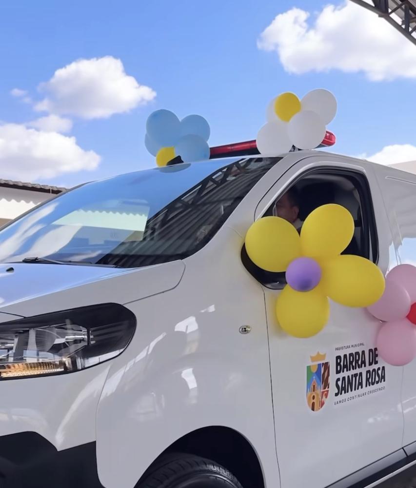 Barra de Santa Rosa recebe ambulância zero km para reforçar o atendimento à população
