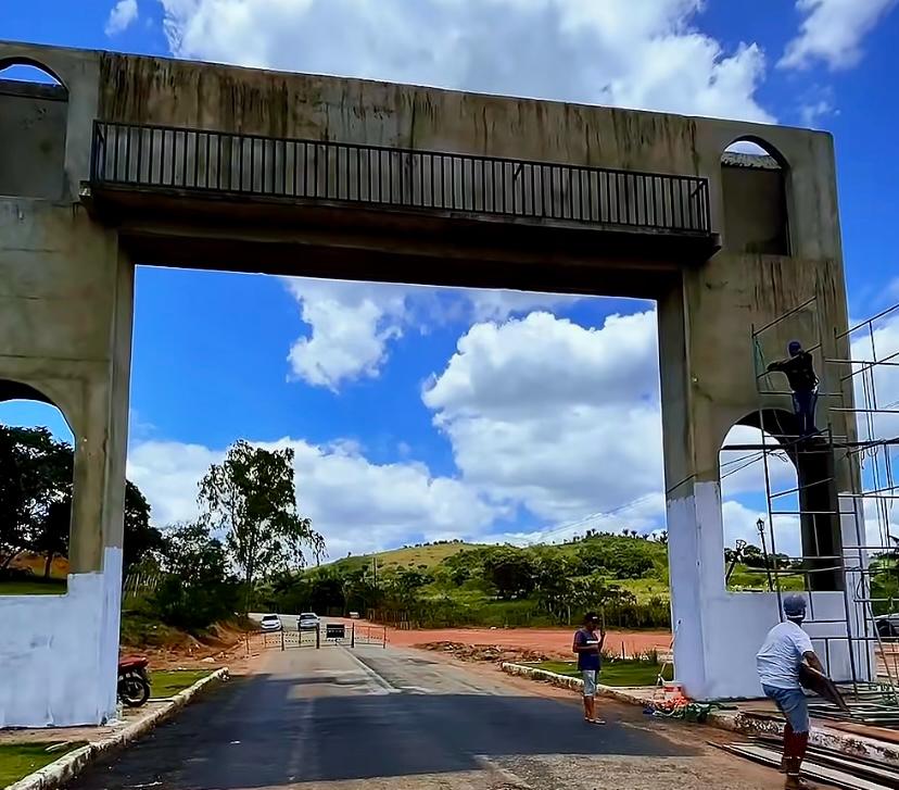 Portal de Serraria tem obras retomadas e será novo cartão-postal da cidade