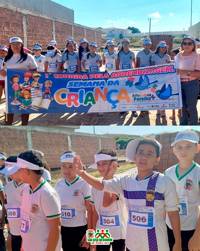 São José do Bonfim promove “Corrida pela Aprendizagem” na Semana da Criança
