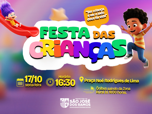 São José dos Ramos se prepara para mais uma Festa das Crianças
