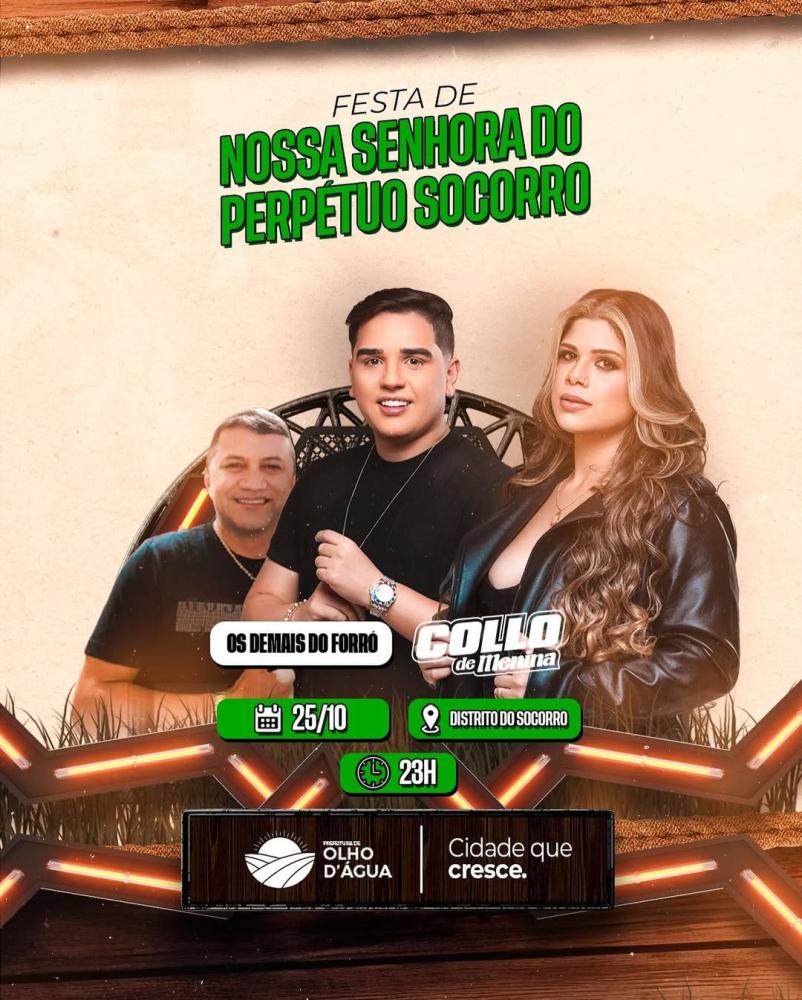 Prefeitura de Olho D’Água realiza a Festa de Nossa Senhora do Perpétuo Socorro