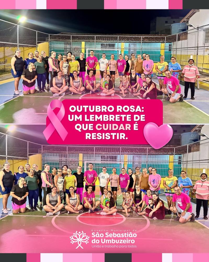 Prefeitura de São Sebastião do Umbuzeiro promove aulas de HIIT Dance em apoio ao Outubro Rosa