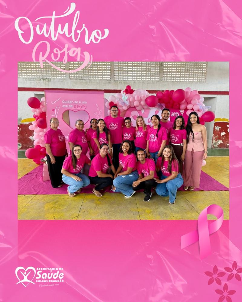 Secretaria de Saúde de Caldas Brandão promove ação do Outubro Rosa na Vila com foco em prevenção e acolhimento