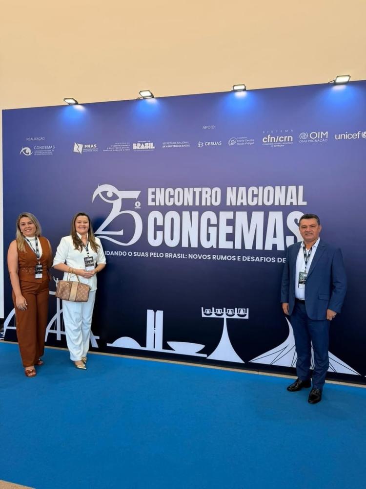 Prefeito Luiz Claudino participa do 25º Encontro Nacional do COEGEMAS em Brasília
