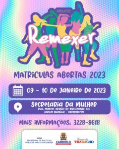 Secretaria de Mulher de Cabedelo abre inscrições para o Projeto Remexer na segunda-feira, dia 09