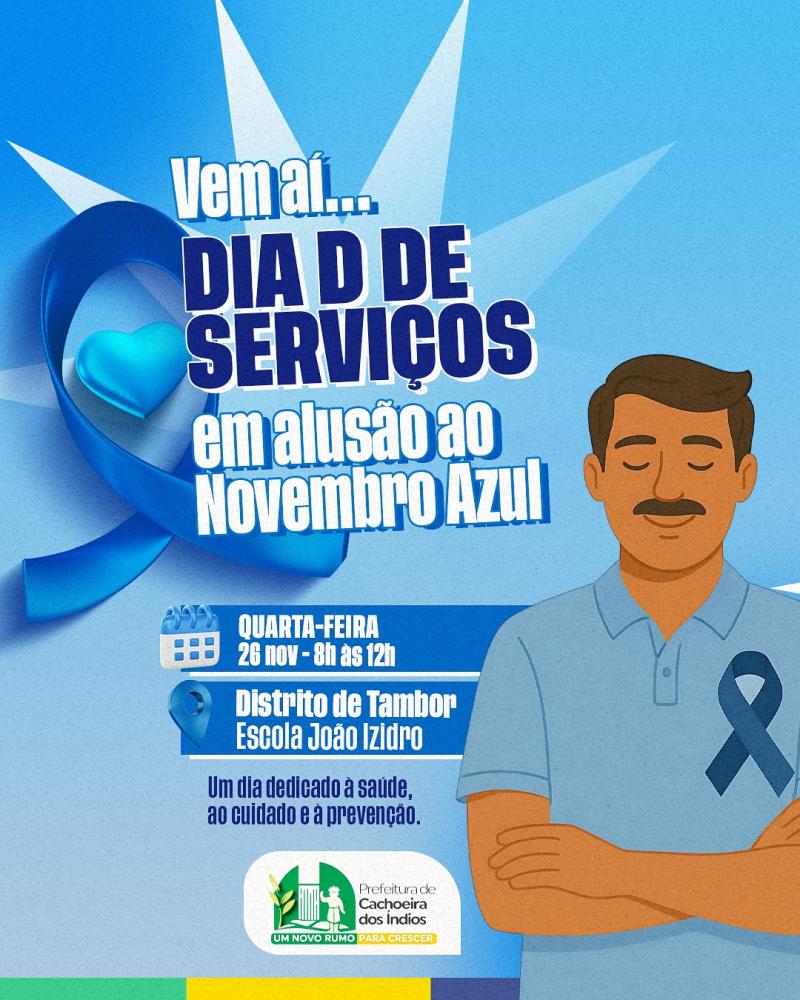 Cachoeira dos Índios promove Dia D do Novembro Azul no Distrito de Tambor