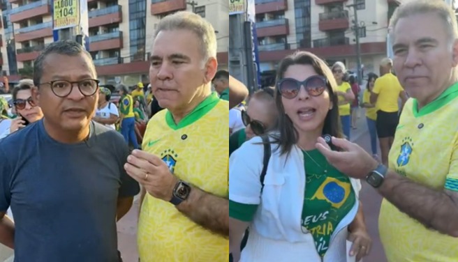 Ato pró-Bolsonaro reúne apoiadores no Busto de Tamandaré, em João Pessoa