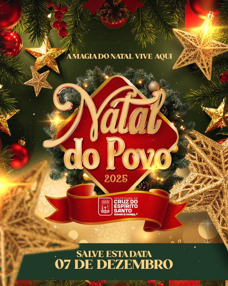 Cruz do Espírito Santo anuncia programação do Natal do Povo com desfile, apresentações e acender das luzes