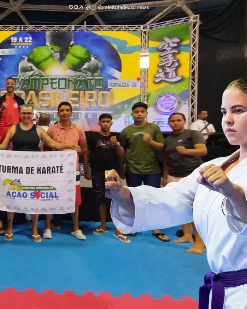 Cacimbas faz história no Campeonato Brasileiro de Karatê com 18 medalhas conquistadas