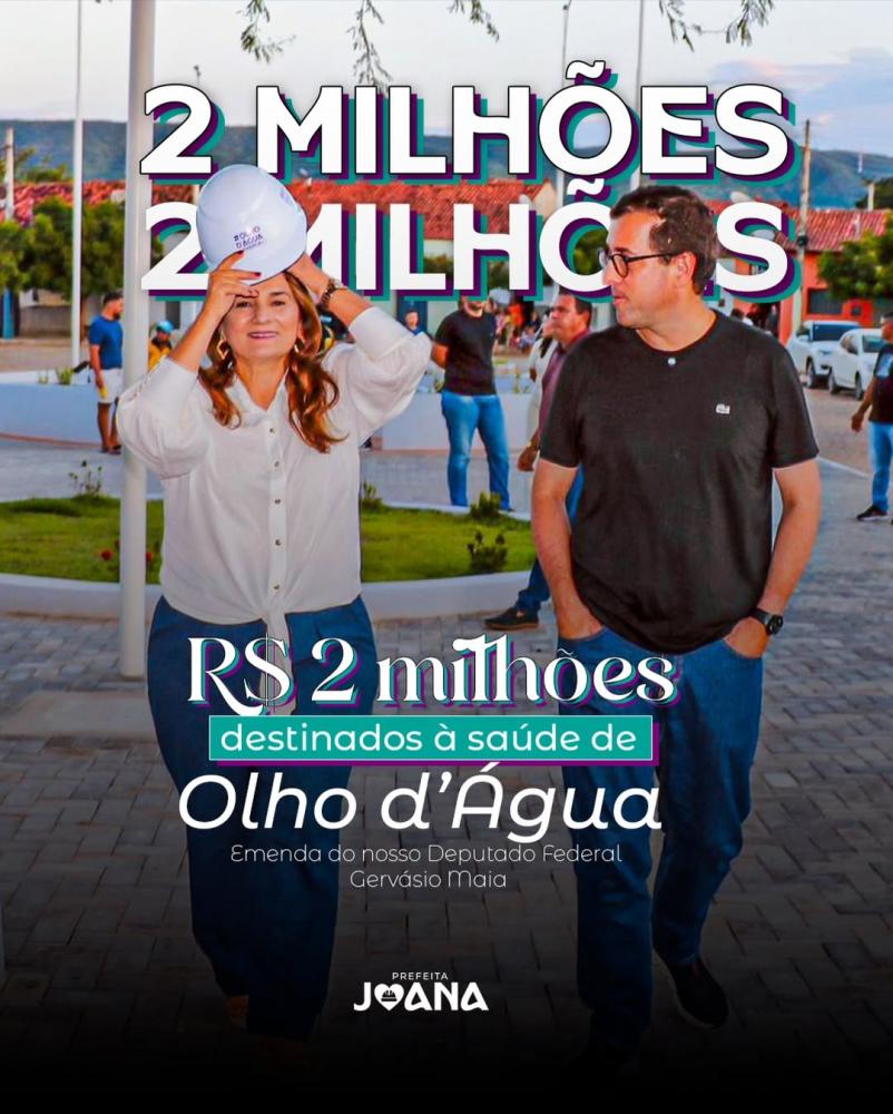 Olho d’Água recebe nova emenda de R$ 2 milhões e amplia ainda mais a qualidade dos serviços de saúde