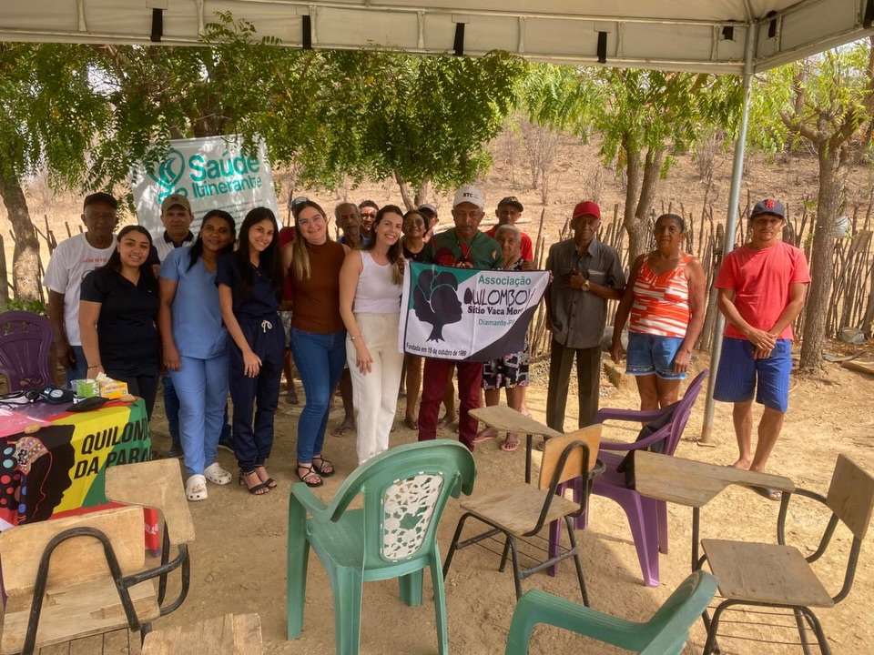 Prefeitura de Diamante leva Saúde Itinerante à Comunidade Quilombola de Vaca Morta
