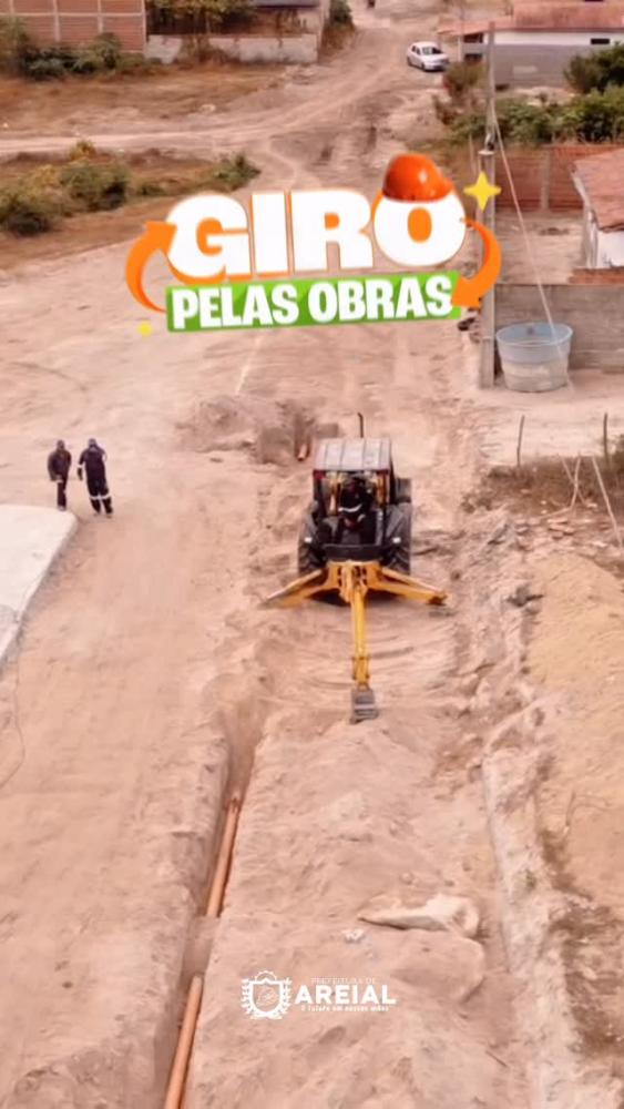 Areial avança em saneamento com obra de esgotamento sanitário na Rua da Palmeira