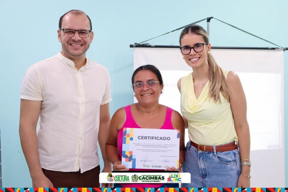 Cacimbas conclui jornada de formação cultural e fortalece setor criativo do município