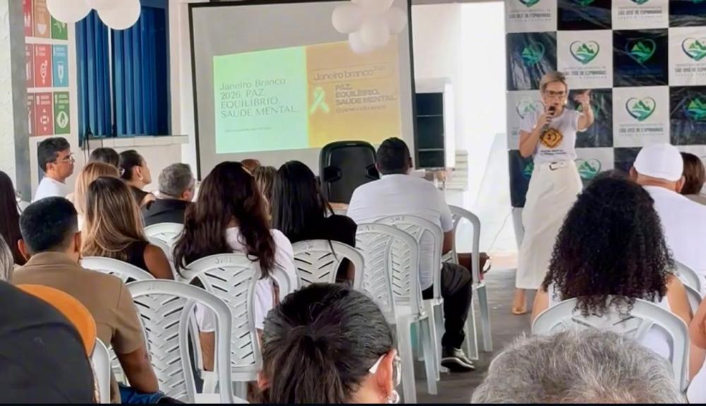 Prefeitura de São José de Espinharas promove palestra do Janeiro Branco e reforça cuidado com a saúde mental