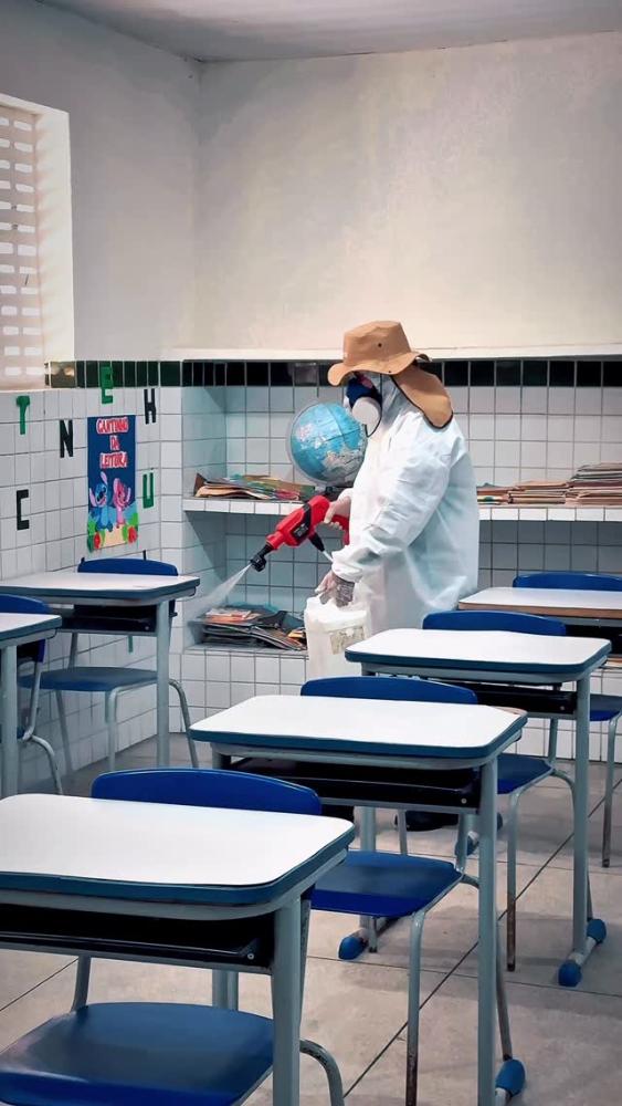 Areial reforça cuidado com a comunidade escolar e realiza detetização nas escolas