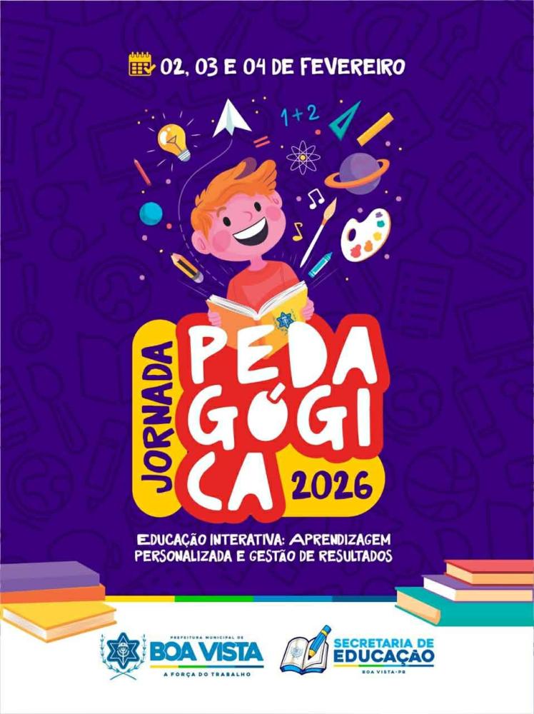 Prefeitura de Boa Vista realiza Jornada Pedagógica 2026 e prepara rede municipal para o início do ano letivo
