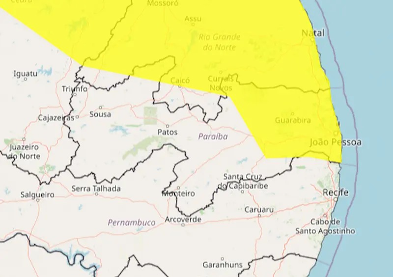 Alerta climático mobiliza 101 municípios e exige atenção redobrada na Paraíba