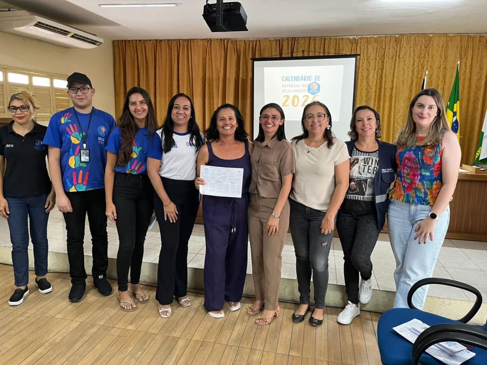 Prefeitura de Barra de Santa Rosa avança no planejamento das ações do Selo UNICEF 2026