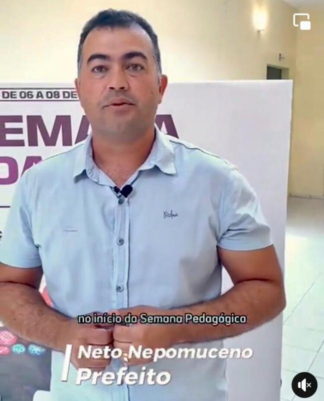 Prefeito de Barra de Santa Rosa fala sobre a Semana Pedagógica 2023